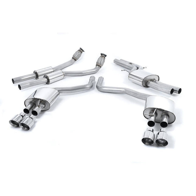 Milltek SSXAU332 Quad Cat-Back Exhaust for Audi S6 and S7 C7