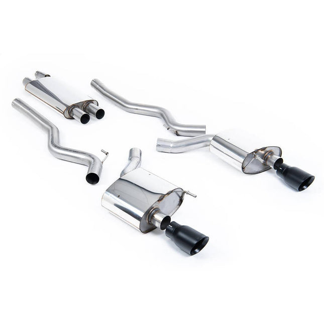 Milltek SSXFD174 Cat-Back Cerakote Black Exhaust for Ford Mustang 2.3 EcoBoost Fastback