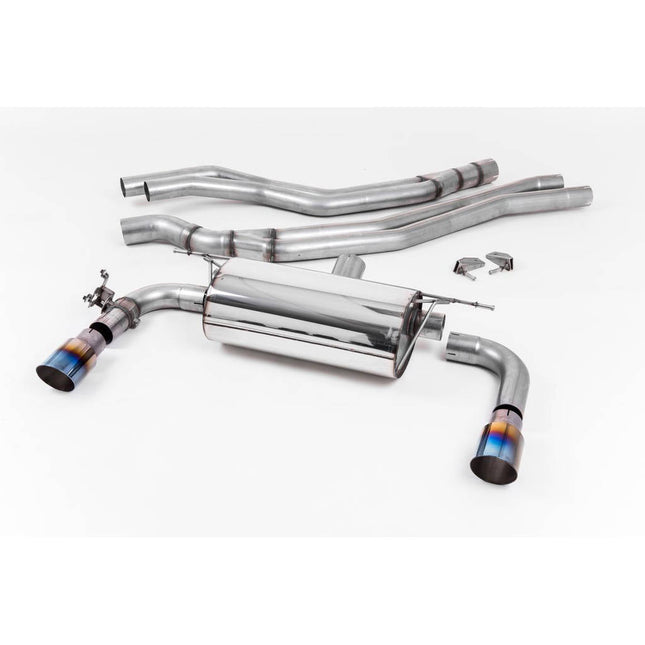 Milltek SSXBM1059 Cat-Back Exhaust with Burnt Titanium GT Tips for BMW 2 Series M240i Coupe F22 LCI