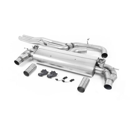 Milltek SSXAU741 Cat-Back Exhaust with Polished Oval Tips for Audi RS3 Saloon 400PS 8V MQB