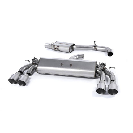 Milltek SSXAU399 Cat-Back Exhaust for Audi S3 2.0 TFSI Quattro 3-Door 8V Brushed Titanium GT100