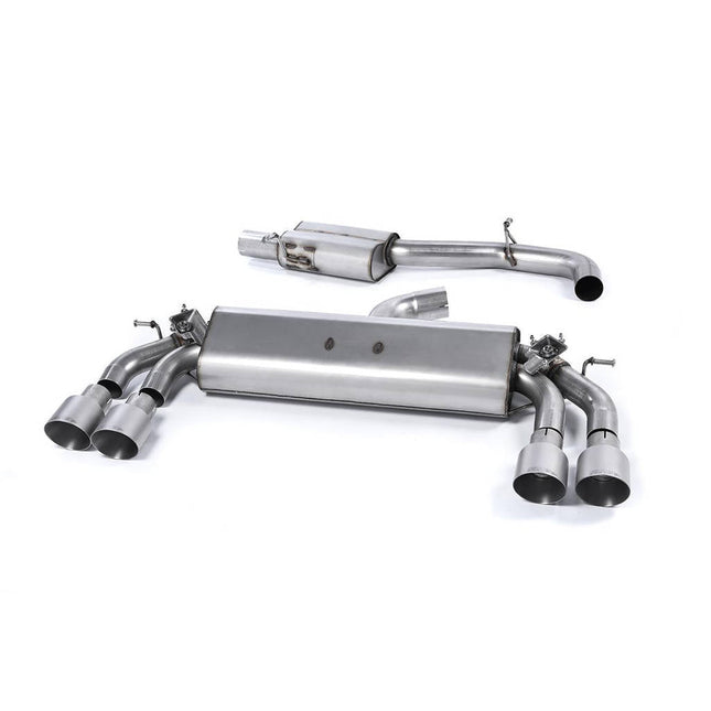 Milltek SSXAU399 Cat-Back Exhaust for Audi S3 2.0 TFSI Quattro 3-Door 8V Brushed Titanium GT100