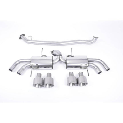 Milltek SSXNI007 Secondary Cat-Back Quad 127mm GT127 Exhaust for Nissan GT-R R35 (2009-2015)