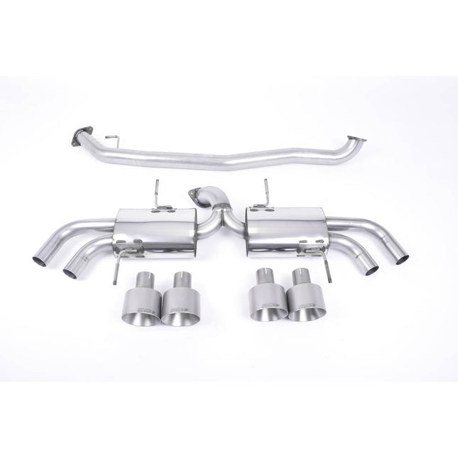 Milltek SSXNI007 Secondary Cat-Back Quad 127mm GT127 Exhaust for Nissan GT-R R35 (2009-2015)