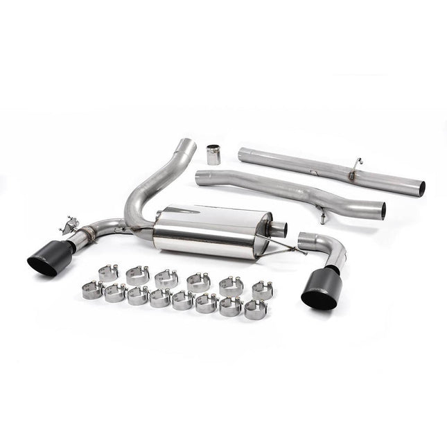 Milltek SSXFD184 Cat-Back Exhaust with Cerakote Black GT-115 Tips for Ford Focus Mk3 RS 2.3 EcoBoost (2016-2018)