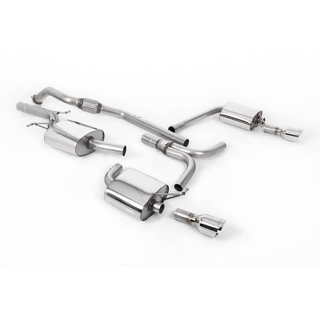 Milltek SSXAU317 Cat-Back Exhaust with Polished GT-100 Tips for Audi A5 Sportback B8 2.0 TFSI (2009-2012)