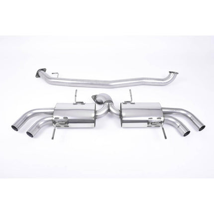 Milltek SSXNI003 Secondary Cat-Back Quad GT127 Exhaust for Nissan GT-R R35 (2009-2015)