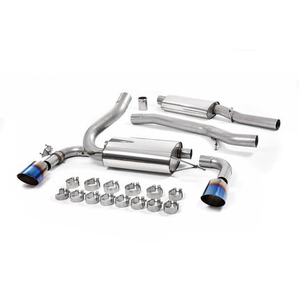 Milltek SSXFD187 Cat-Back Exhaust with Burnt Titanium GT115 Tips for Ford Focus Mk3 RS