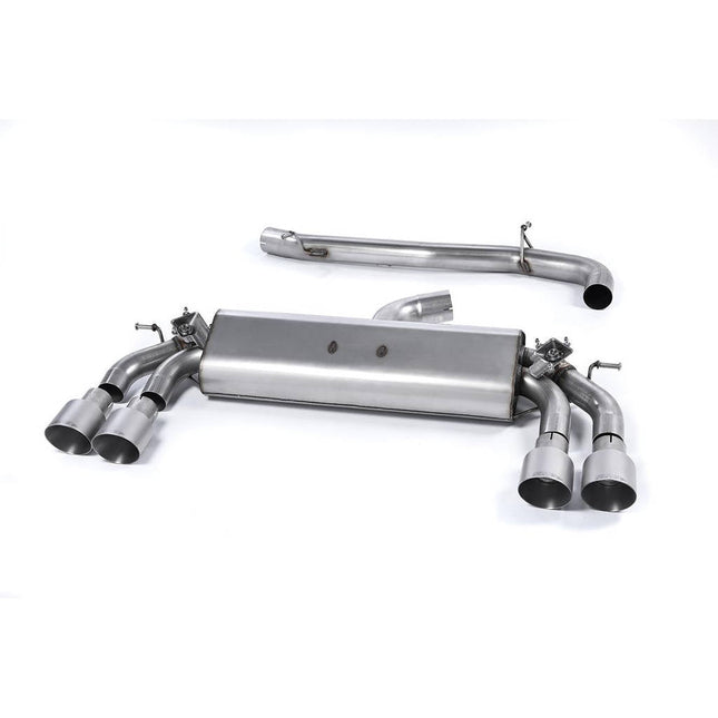 Milltek SSXAU394 Cat-Back Quad 100mm GT100 Exhaust for Audi S3 8V 3-Door 2.0 TFSI Quattro