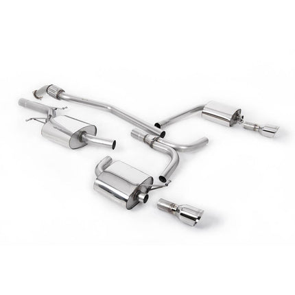 Milltek SSXAU318 Cat-Back Exhaust with Polished GT-100 Tips for Audi A5 Sportback B8 2.0 TFSI Manual (2008-2012)