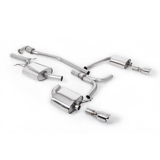 Milltek SSXAU318 Cat-Back Exhaust with Polished GT-100 Tips for Audi A5 Sportback B8 2.0 TFSI Manual (2008-2012)