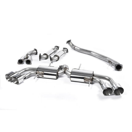 Milltek SSXNI010 Primary Cat-Back Exhaust Quad 127mm GT127 for Nissan GT-R R35