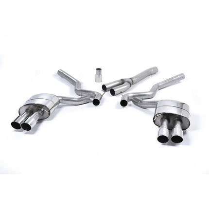Milltek SSXFD182 Cat-Back Quad 90mm GT90 Exhaust for Ford Mustang S550 2.3 EcoBoost Fastback (2015-2018)