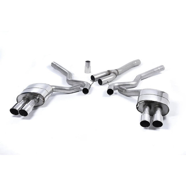 Milltek SSXFD182 Cat-Back Quad 90mm GT90 Exhaust for Ford Mustang S550 2.3 EcoBoost Fastback (2015-2018)