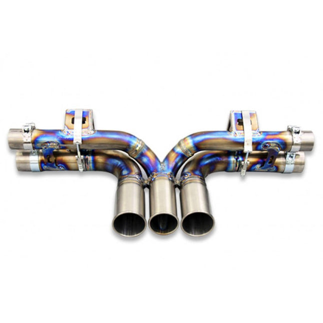 Tubi Style Titanium Central Straight Pipes for Porsche 991 GT3