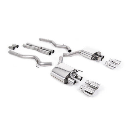 Milltek SSXFD282 Cat-Back Exhaust for Ford Mustang 5.0 V8 GT S550 Facelift Polished GT100