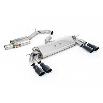 Milltek SSXAU782 Cat-Back Exhaust for Audi S3 Sportback 8V.2 Black Velvet Oval