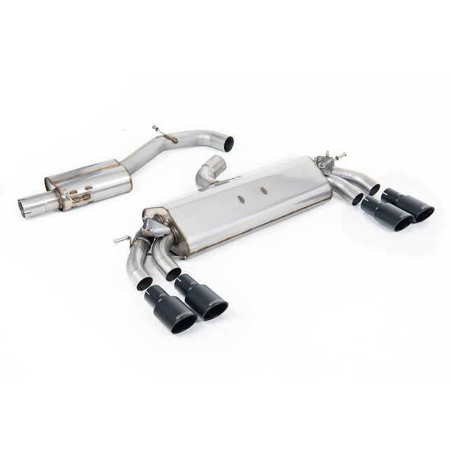 Milltek SSXAU782 Cat-Back Exhaust for Audi S3 Sportback 8V.2 Black Velvet Oval