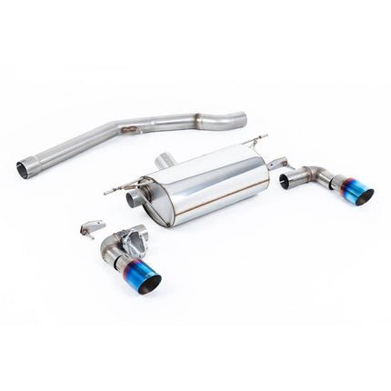 Milltek SSXBM1109 Cat-Back Exhaust with Burnt Titanium GT-90 Tips for BMW M140i F20/F21 LCI OPF (2019-2020)