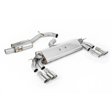 Milltek SSXAU781 Cat-Back 104x80mm Oval Exhaust for Audi S3 8V.2 Sportback 2.0 TFSI Quattro (GPF, 2019-2020)