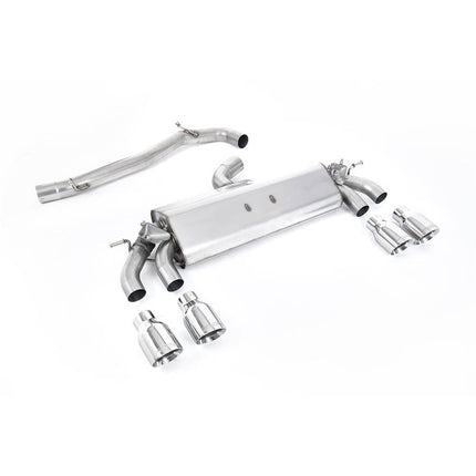 Milltek SSXVW507 Cat-Back Quad GT100 Exhaust for VW Golf Mk7.5 R 2.0 TSI 300PS GPF (2019-2020)