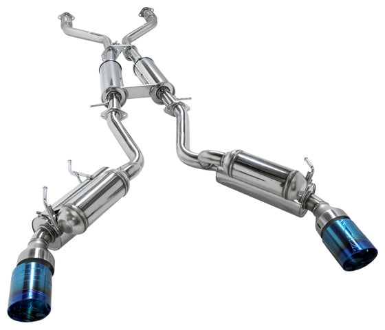 HKS 32009-BN004 Hi-Power Full Dual Titanium Tip Cat-Back Exhaust for Nissan 370Z Z34