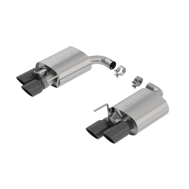 Borla 11951BC S-Type Axle-Back Exhaust with Black Chrome Tips for Ford Mustang GT 5.0 V8 (2018-2023)