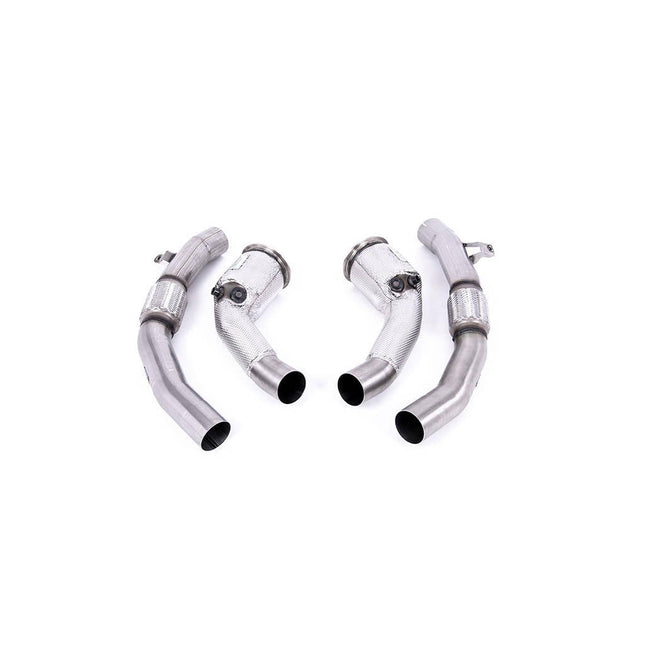 Milltek SSXAU870 Large-bore Downpipes & Cat-bypass Pipes for Audi RS6 / RS7 (C8) & S8 (D5)