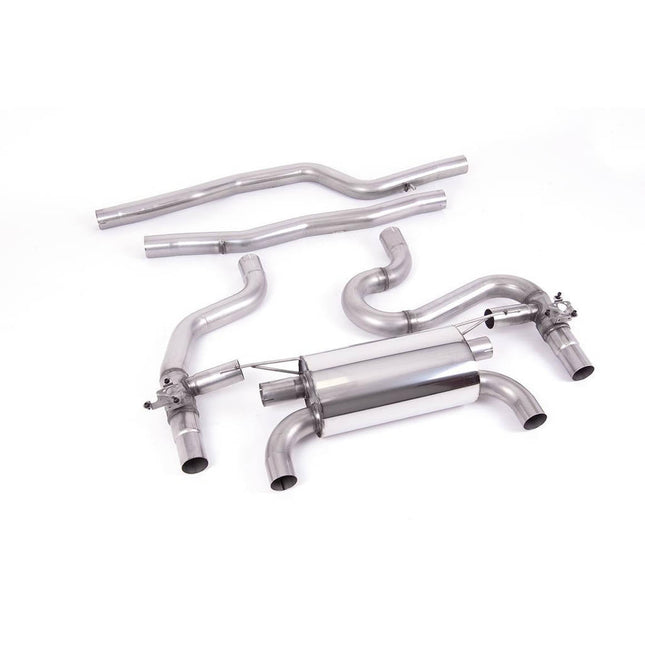 Milltek SSXBM1143 Equal-Length Back System Burnt Titanium Tips for BMW M2 Competition (F87) GPF/OPF