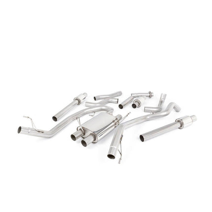 Milltek SSXFD318 Cat-Back Exhaust with Cerakote Black GT-115 Tips for Ford F-150 Raptor 3.5 V6 EcoBoost