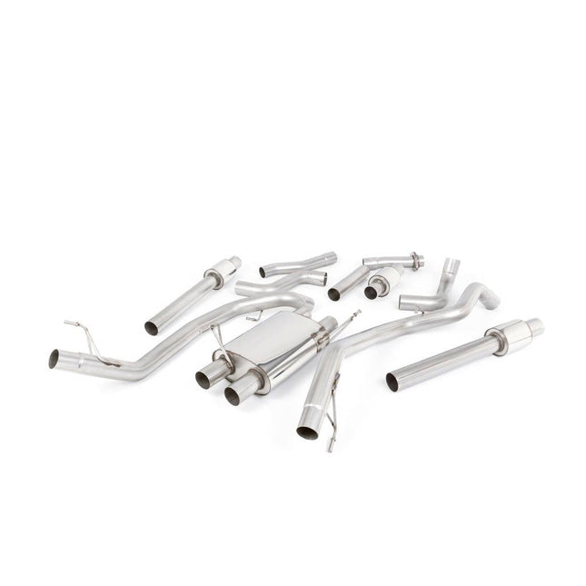 Milltek SSXFD318 Cat-Back Exhaust with Cerakote Black GT-115 Tips for Ford F-150 Raptor 3.5 V6 EcoBoost