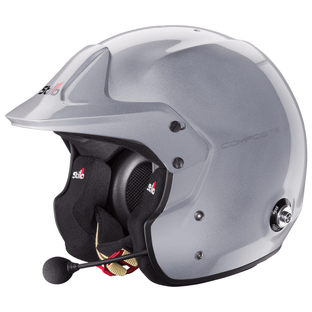 Stilo Venti Trophy Plus Composite Open Face Racing Helmet Silver (FIA 8859-2015, Snell SA2020) (AA0112EG2T)