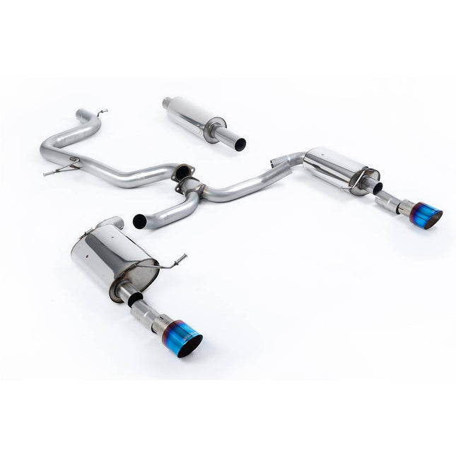 Milltek SSXVW611 Cat-Back Exhaust with Burnt Titanium Tips for VW Jetta Mk7 GLI 2.0T (2019-2021)