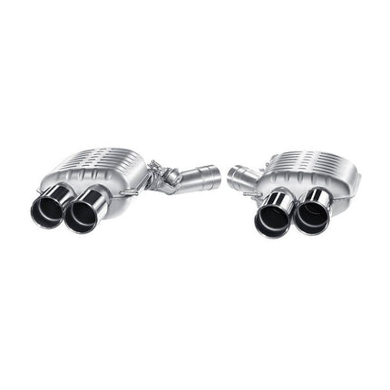 Eisenmann Rear Muffler with Polished Tips (4x102, with Valves) for BMW F10 M5 - B5426.01024