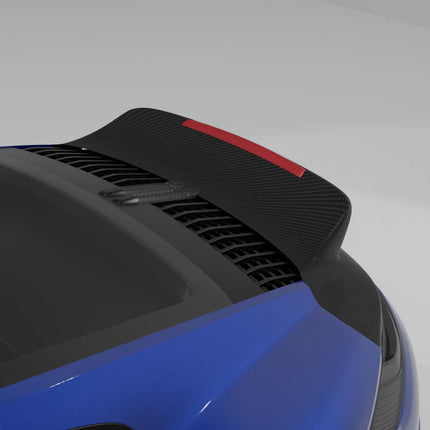 CT Design carbon fibre ducktail spoiler close up