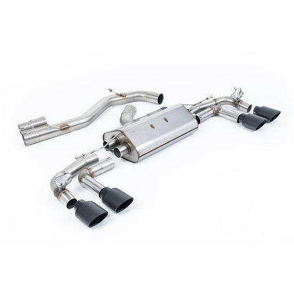 Milltek SSXAU923 Particulate Filter-Back Exhaust for Audi S3 Sportback 8Y 310PS Cerakote Black
