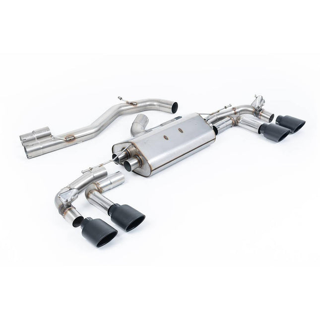 Milltek SSXAU923 Particulate Filter-Back Exhaust for Audi S3 Sportback 8Y 310PS Cerakote Black