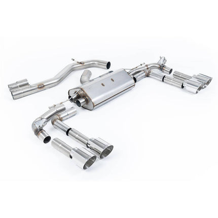 Milltek SSXAU932 Particulate Filter-Back Exhaust for Audi S3 Saloon 8Y 310PS Polished GT115