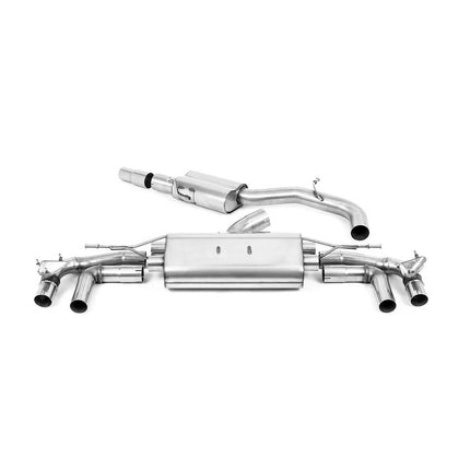 Milltek SSXAU917 Particulate Filter-Back Exhaust for Audi S3 Sportback 8Y 310PS Polished