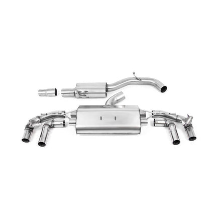 Milltek SSXVW630 Filter-Back Exhaust for VW Golf R Mk8 320PS Polished GT115