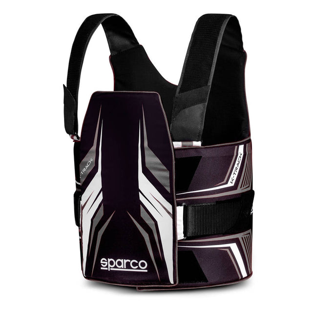 Sparco K-Track Karting Rib Protector (FIA 8870-2018) - Black/White
