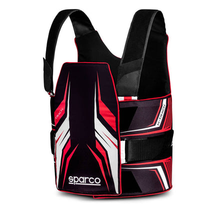 Sparco K-Track Karting Rib Protector (FIA 8870-2018) - Black/Red