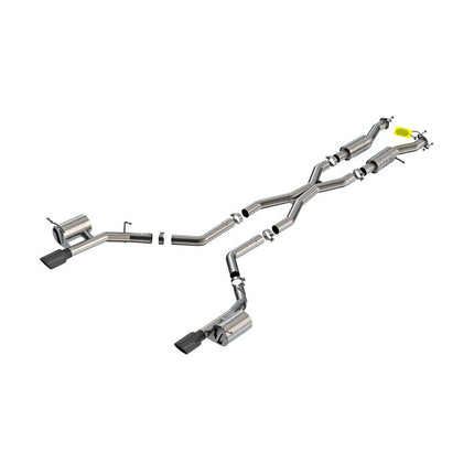 Borla 140886BC ATAK Cat-Back Exhaust with Black Chrome Tips for Dodge Durango SRT Hellcat 6.2L (2021-2026)