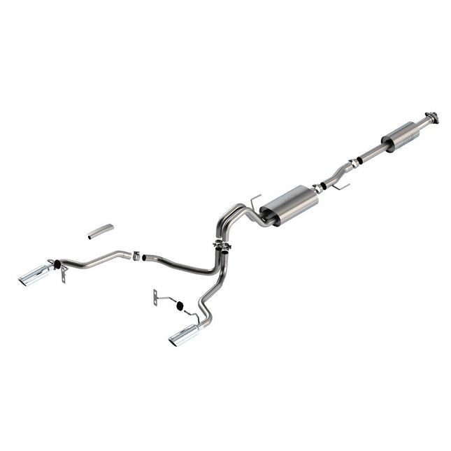 BORLA Cat-Back Exhaust S-Type Chrome for Ford F-150 3.3L V6 2021+ (140878)