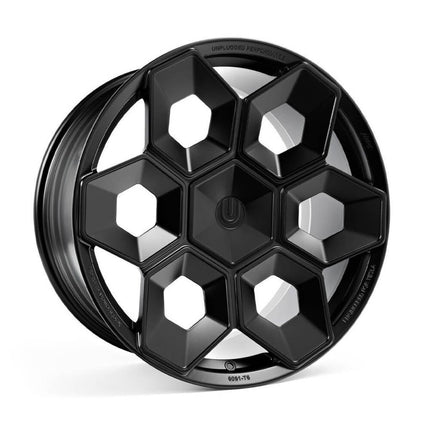 UNPLUGGED PERFORMANCE UP-CYBRHEX-DBL-002 Single Wheel UP CYBRHEX 21x9.5+35 - 5x114.3 / 5x120, Double Drilled, Satin Blac