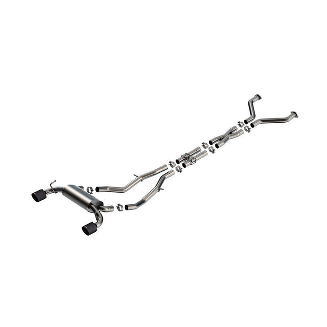 Borla 140929CFBA S-Type Cat-Back Exhaust with Carbon Fiber Tips for Nissan Z RZ34 (2023-2025)