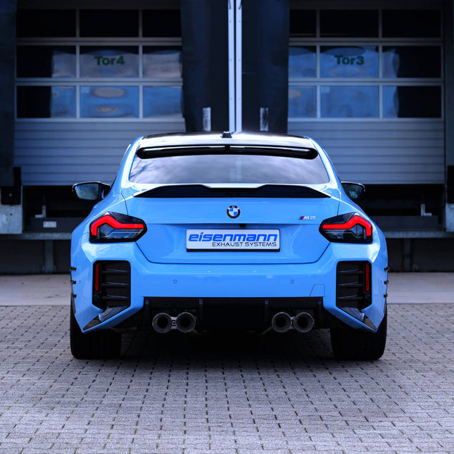 Eisenmann Sport Rear Muffler with 4 x 110mm Carbon Tips for BMW M2 G87 Coupe (B5473.01104.CSS)