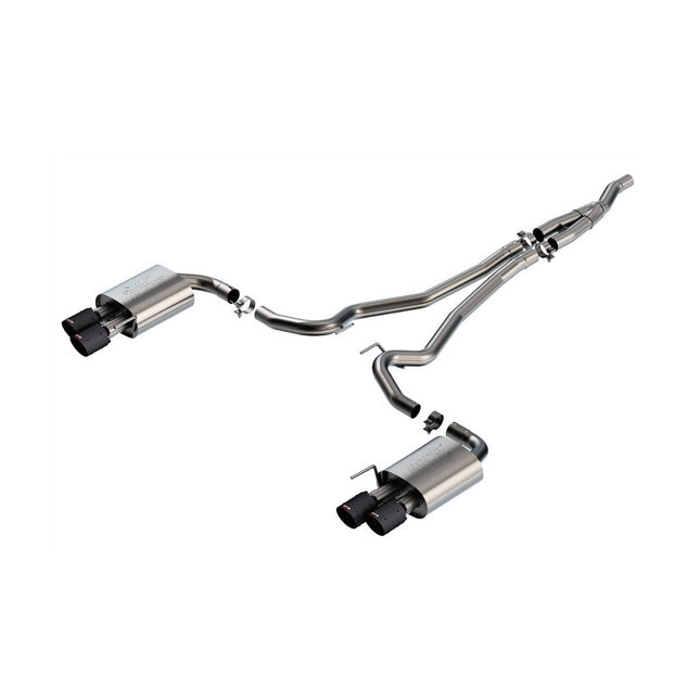 Borla 140982CFBA ATAK Cat-Back Exhaust with Carbon Fibre Tips for Ford Mustang EcoBoost (2024+)