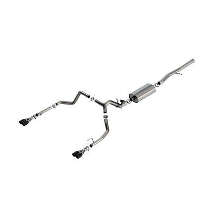 Borla 140991BC Touring Cat-Back Exhaust for Chevrolet Silverado 1500 / GMC Sierra 1500 (2024+)