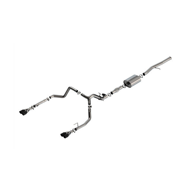 Borla 140997BC ATAK Cat-Back Exhaust with Black Chrome Tips for Chevrolet Silverado 1500 / GMC Sierra 1500 (2024)